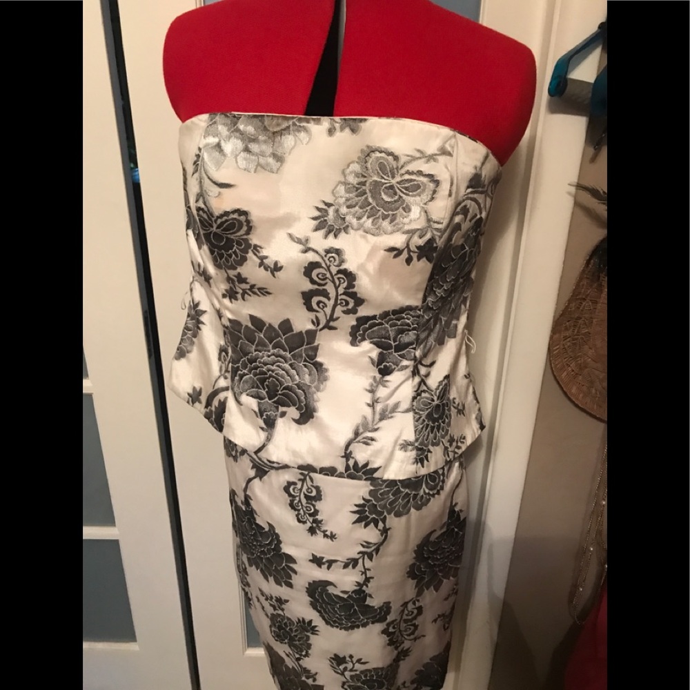 Strapless cocktail dress